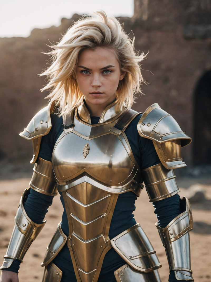 31073426-1850492235-Photo of a girl,cinematic film still,super saiyan, full plate armor.png